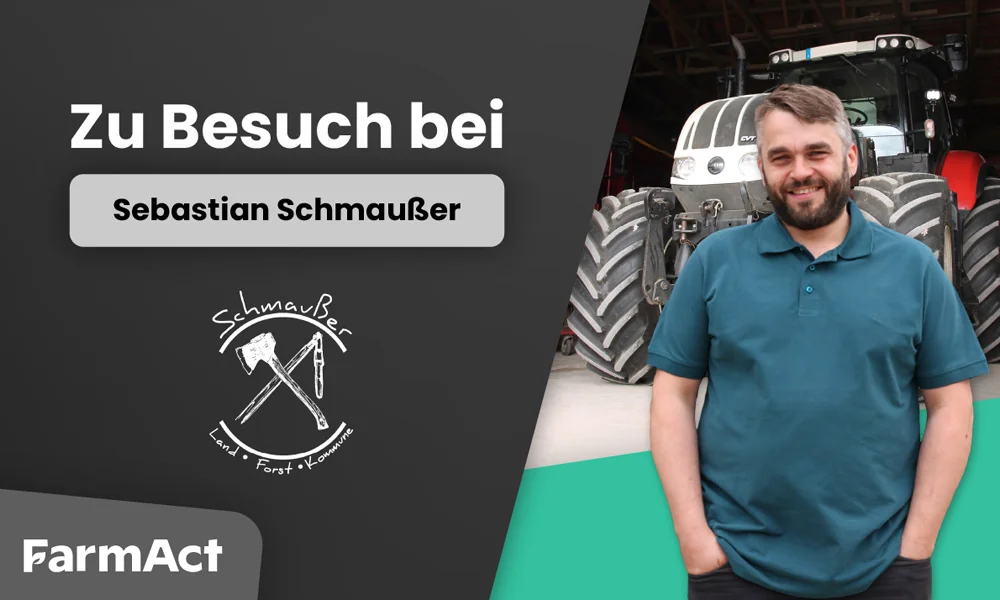 Sebastian Schmaußer vom Lohnunternehmen Schmaußer