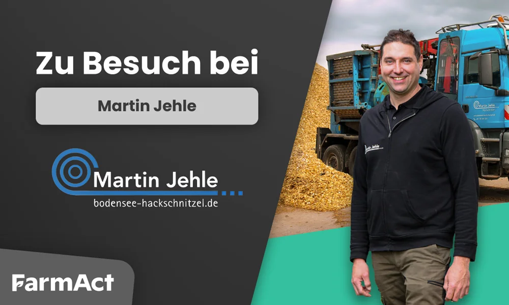 Martin Jehle von der Jehle GmbH vor einem MAN-Lkw