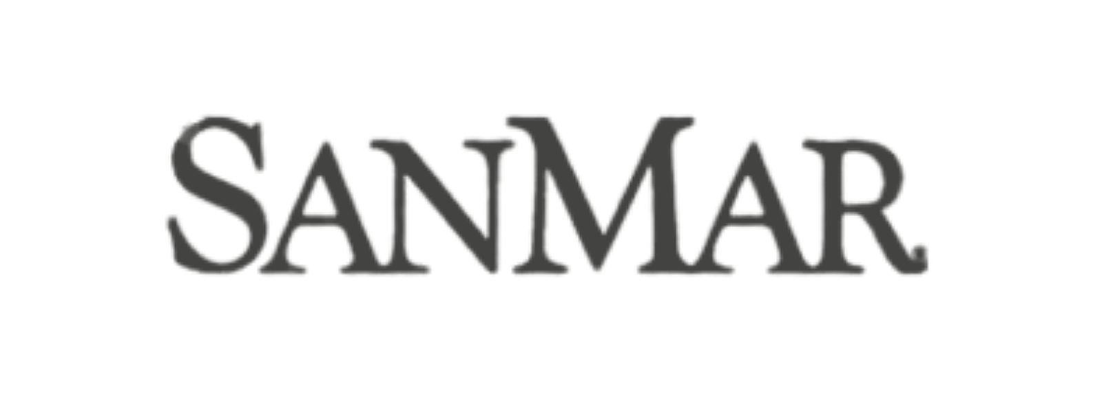 Sanmar wordmark logo in dark gray on a white background.