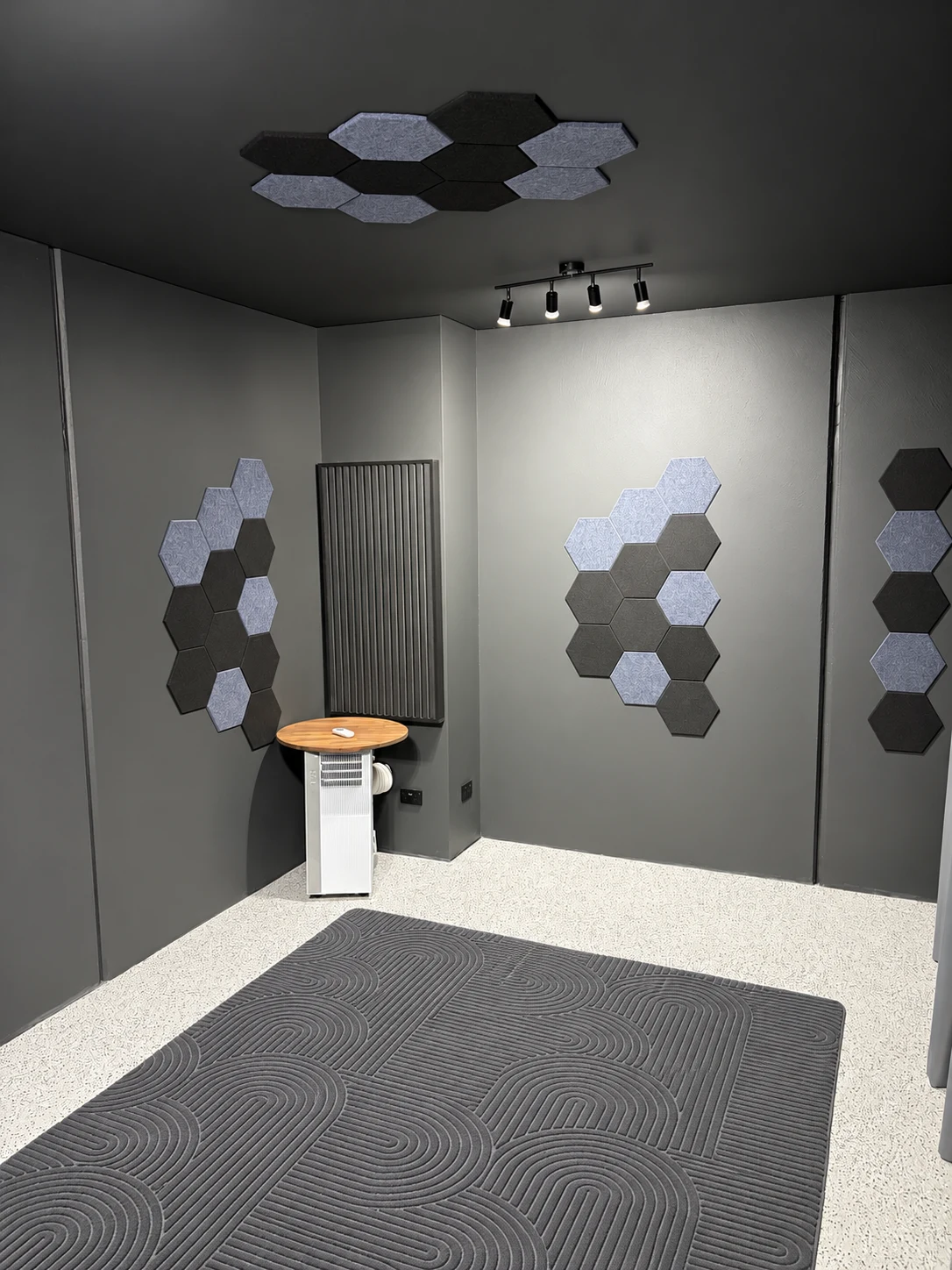 Private room with acoustic panels