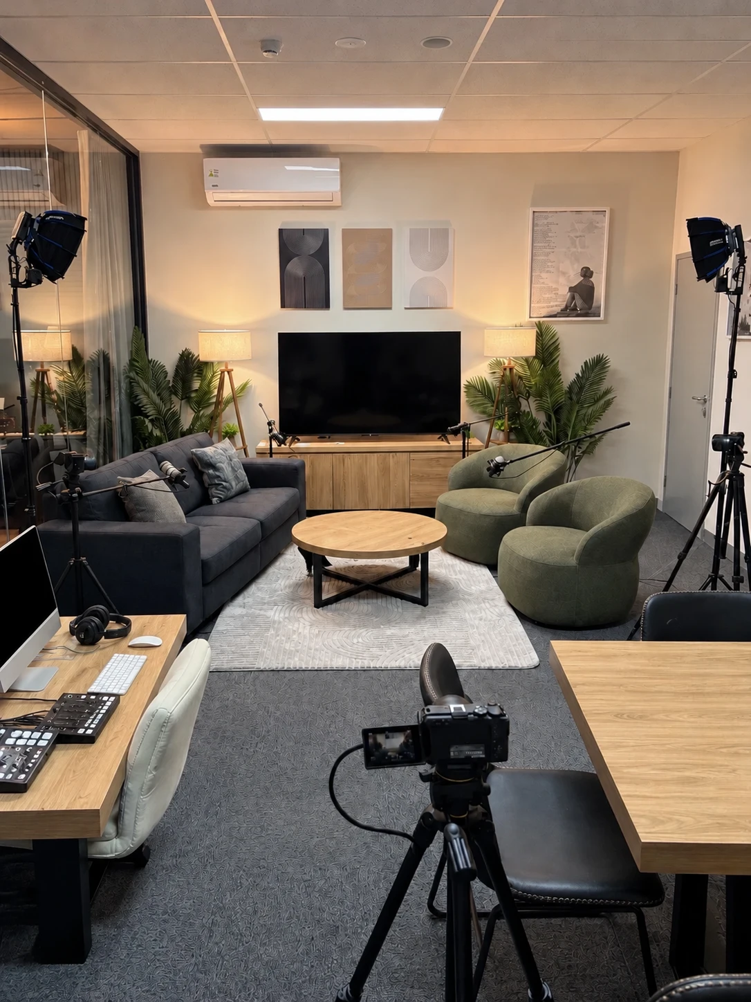 Full studio with multi-camera setup at HYDE HQ