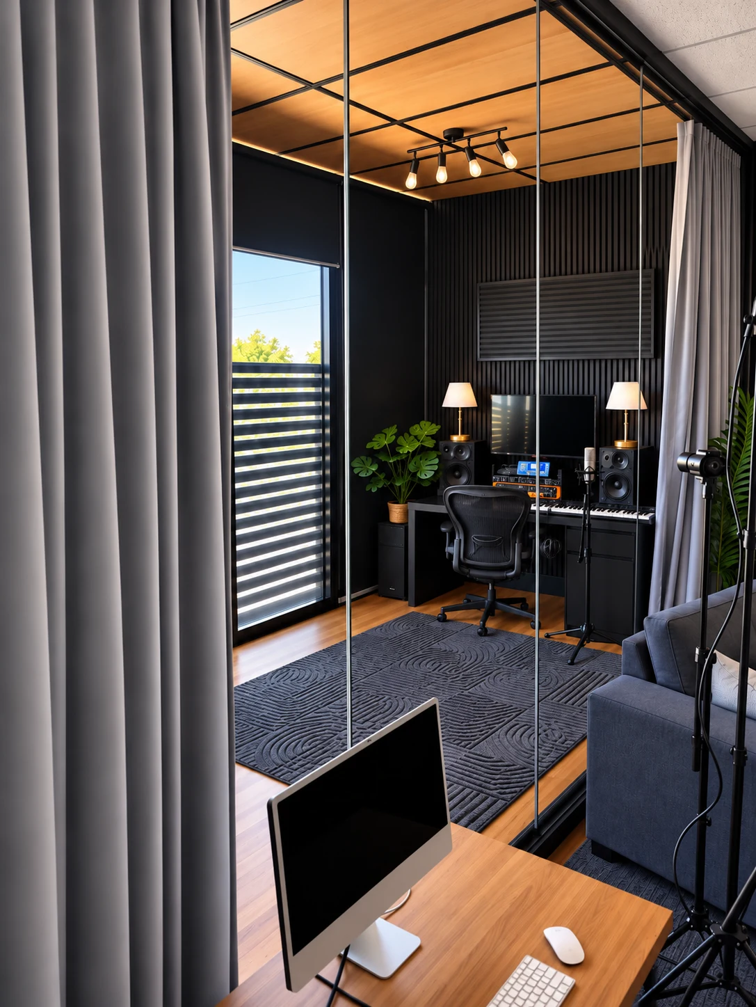 Glass studio and recording room at HYDE HQ