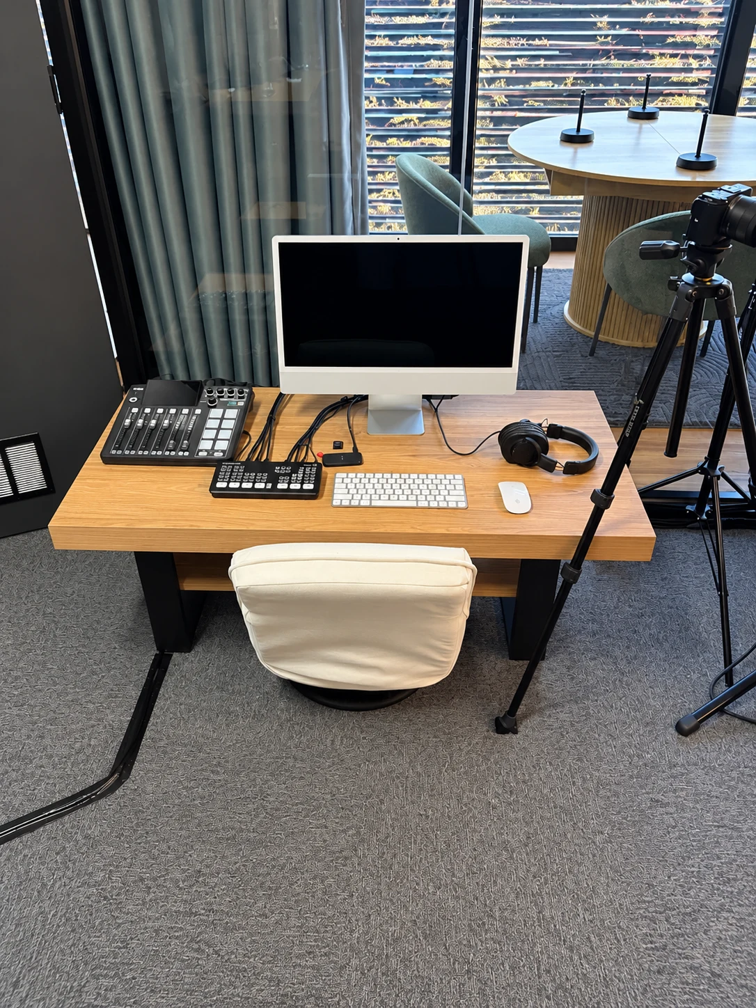 Production desk at HYDE HQ
