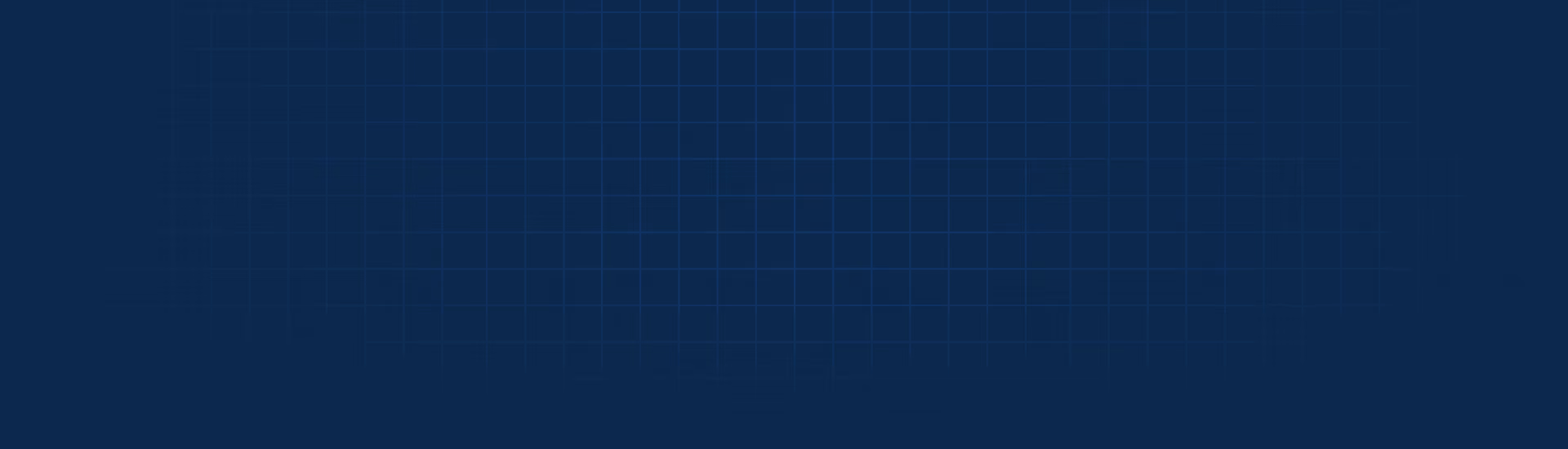 Dark blue grid background with subtle squares fading toward the edges.
