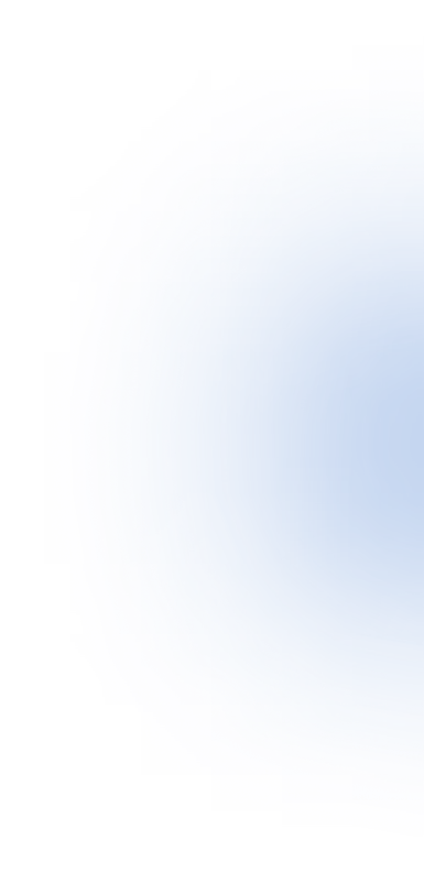 Partial blue circular gradient with black background, fading from bright to darker blue edges.