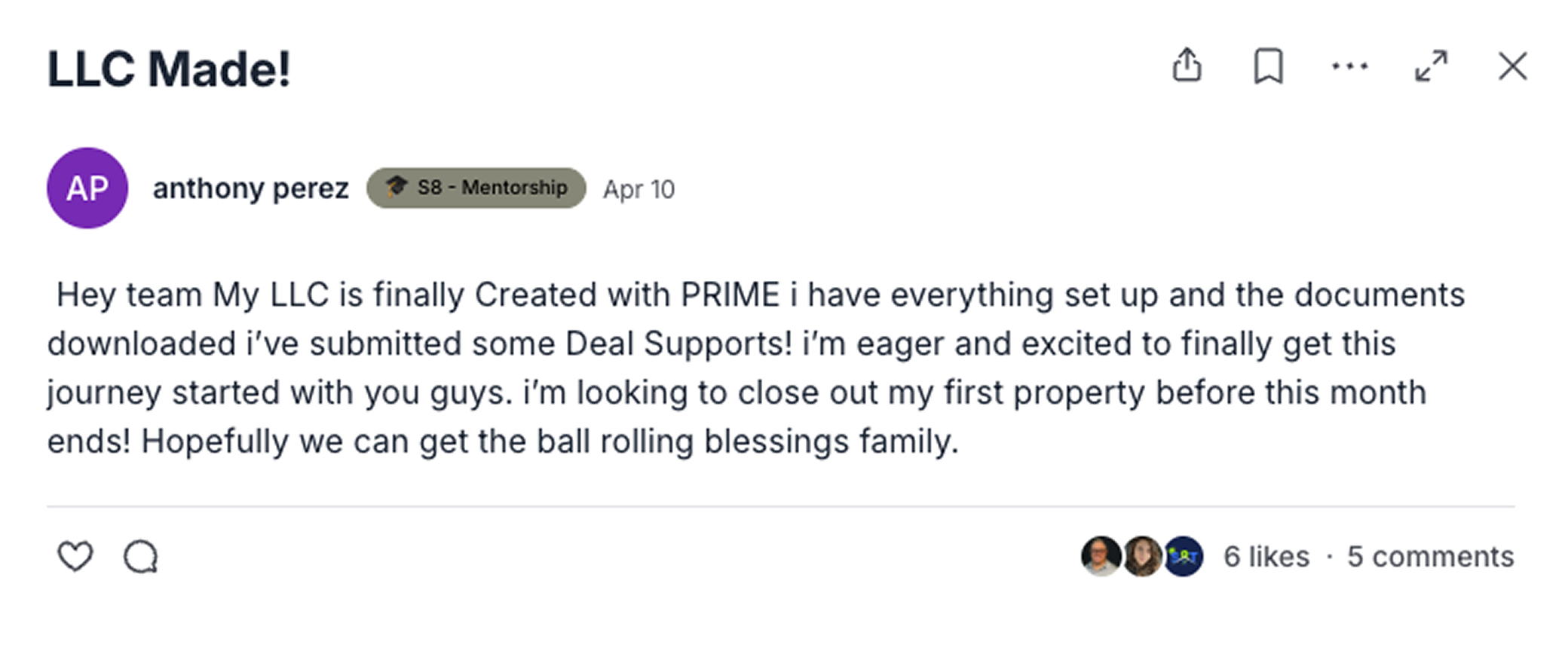 Community post 13
