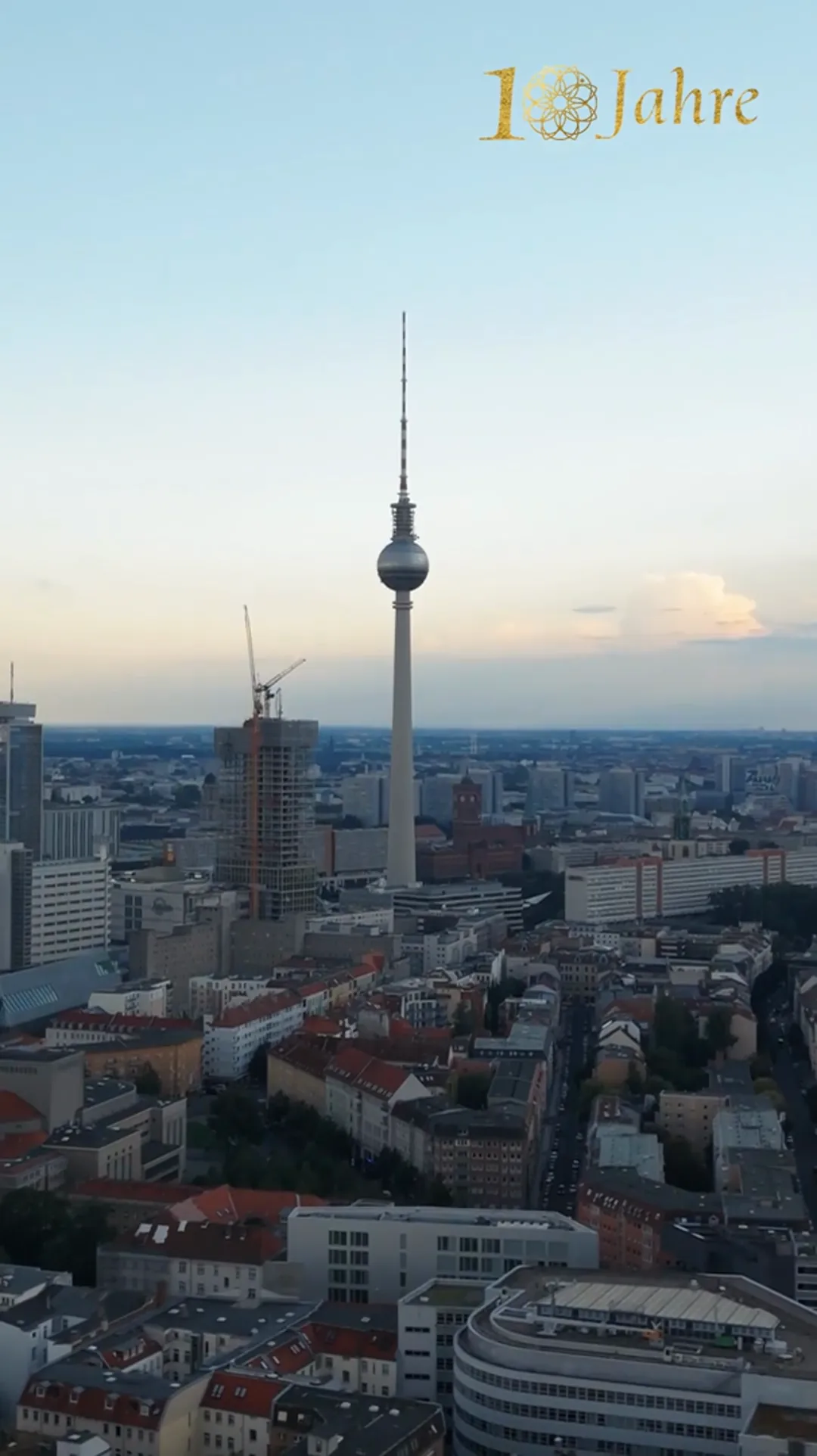 Blick auf den Berliner Fernsehturm, Standbild aus einem Reel für die Parieté