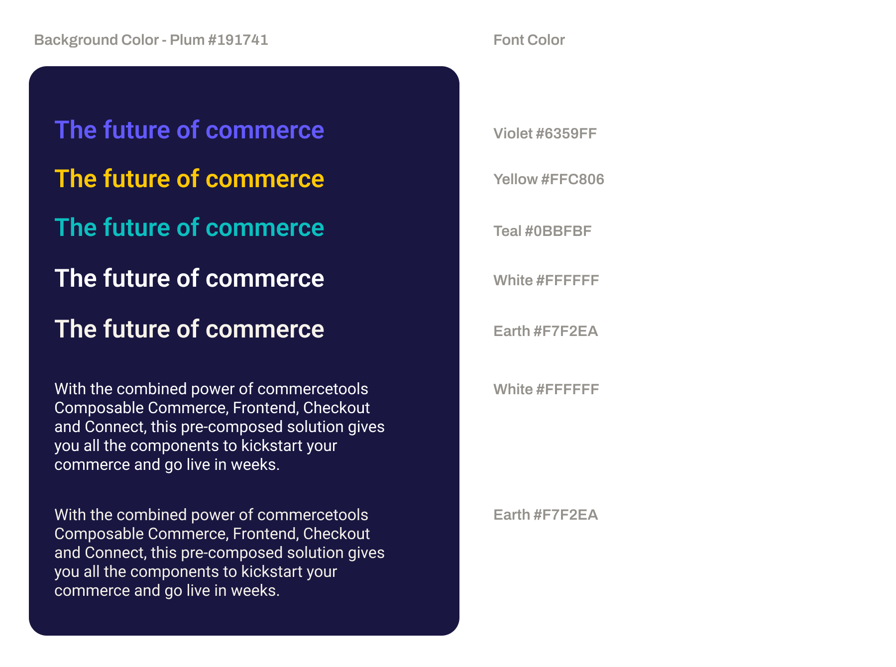 Legibility on Plum