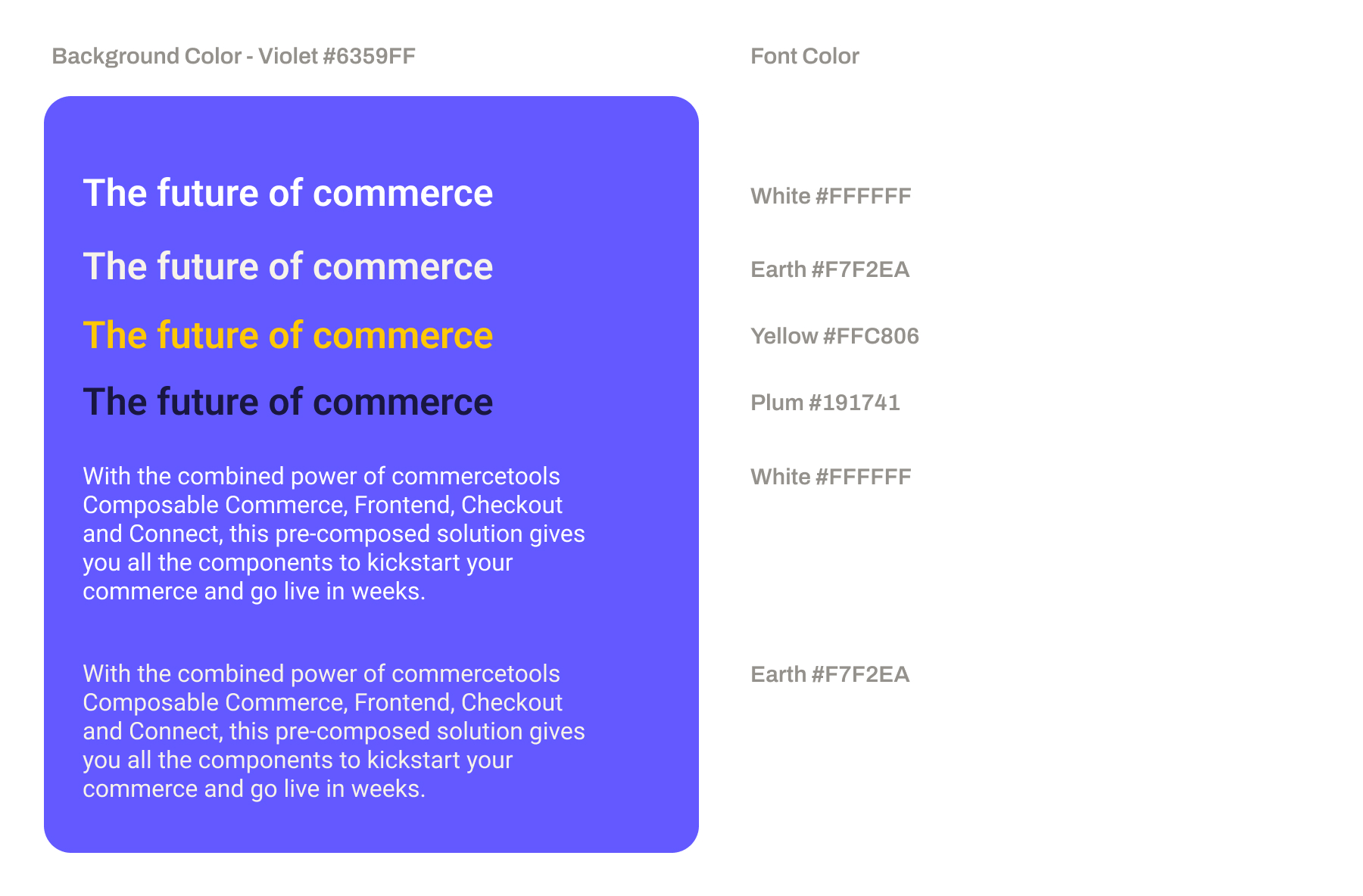 Legibility on Violet