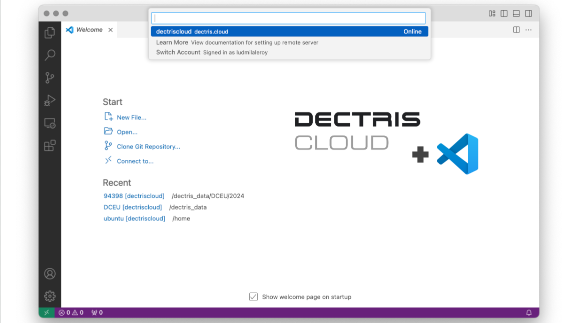 Maximize Your DECTRIS CLOUD Experience with VS Code