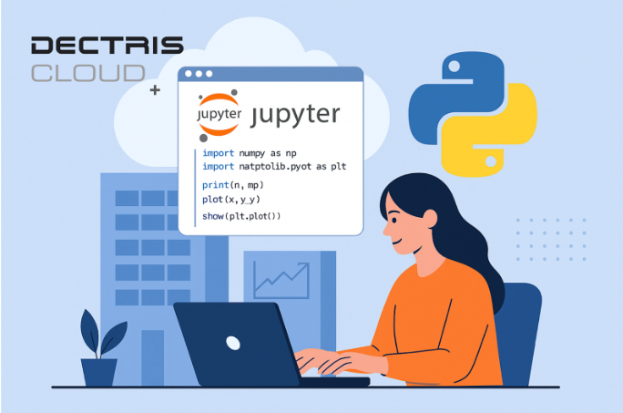 New at DECTRIS CLOUD: Python Sessions with JupyterHub