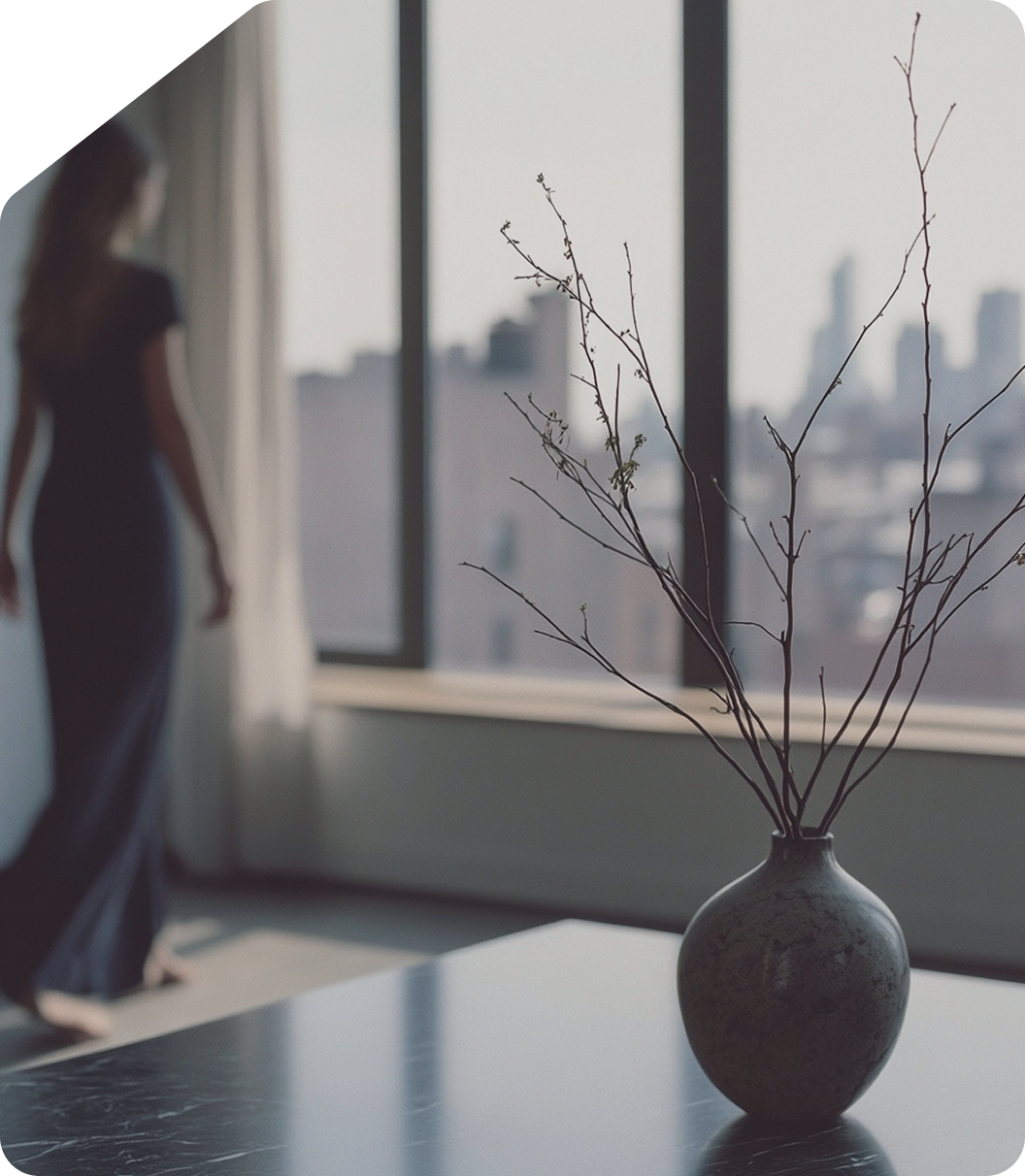 Woman by window
