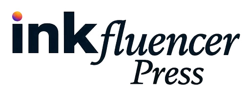 Inkfluencer Press logo with a gradient dot above the letter i.