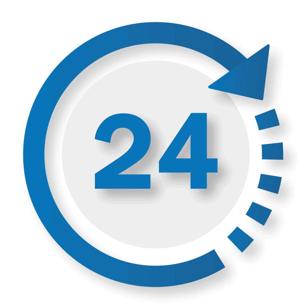 24-hour turnaround time