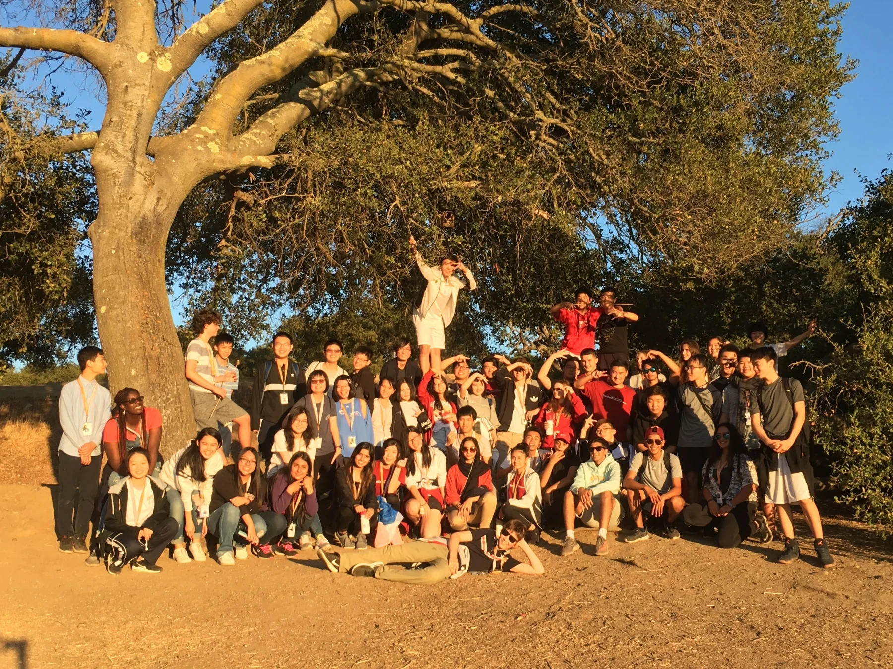 A group of students posing for a picture