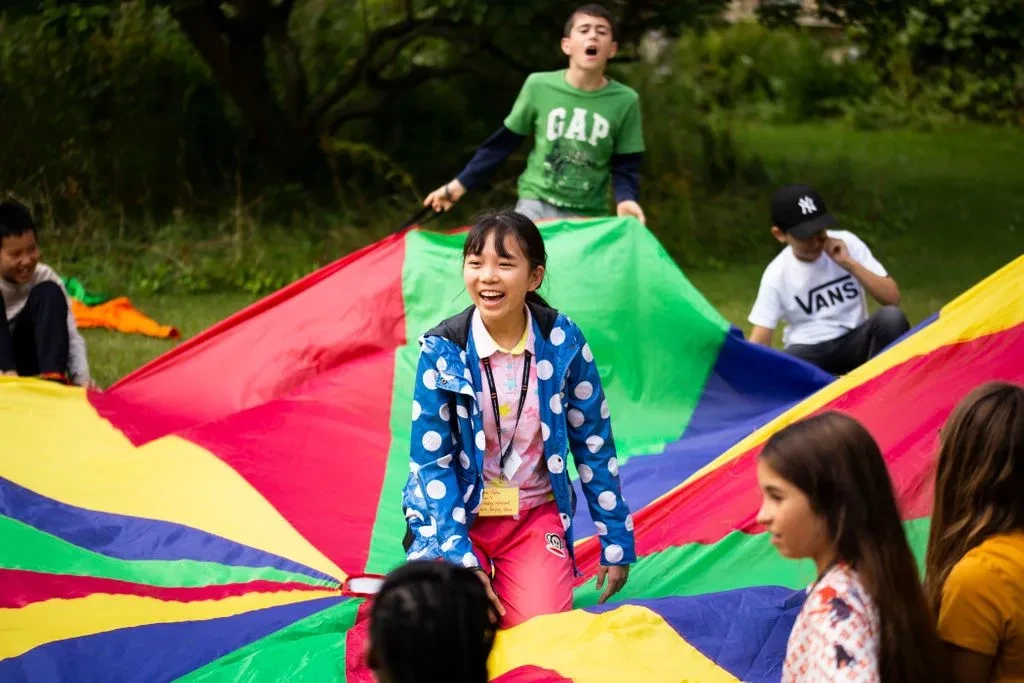 Children playing outside