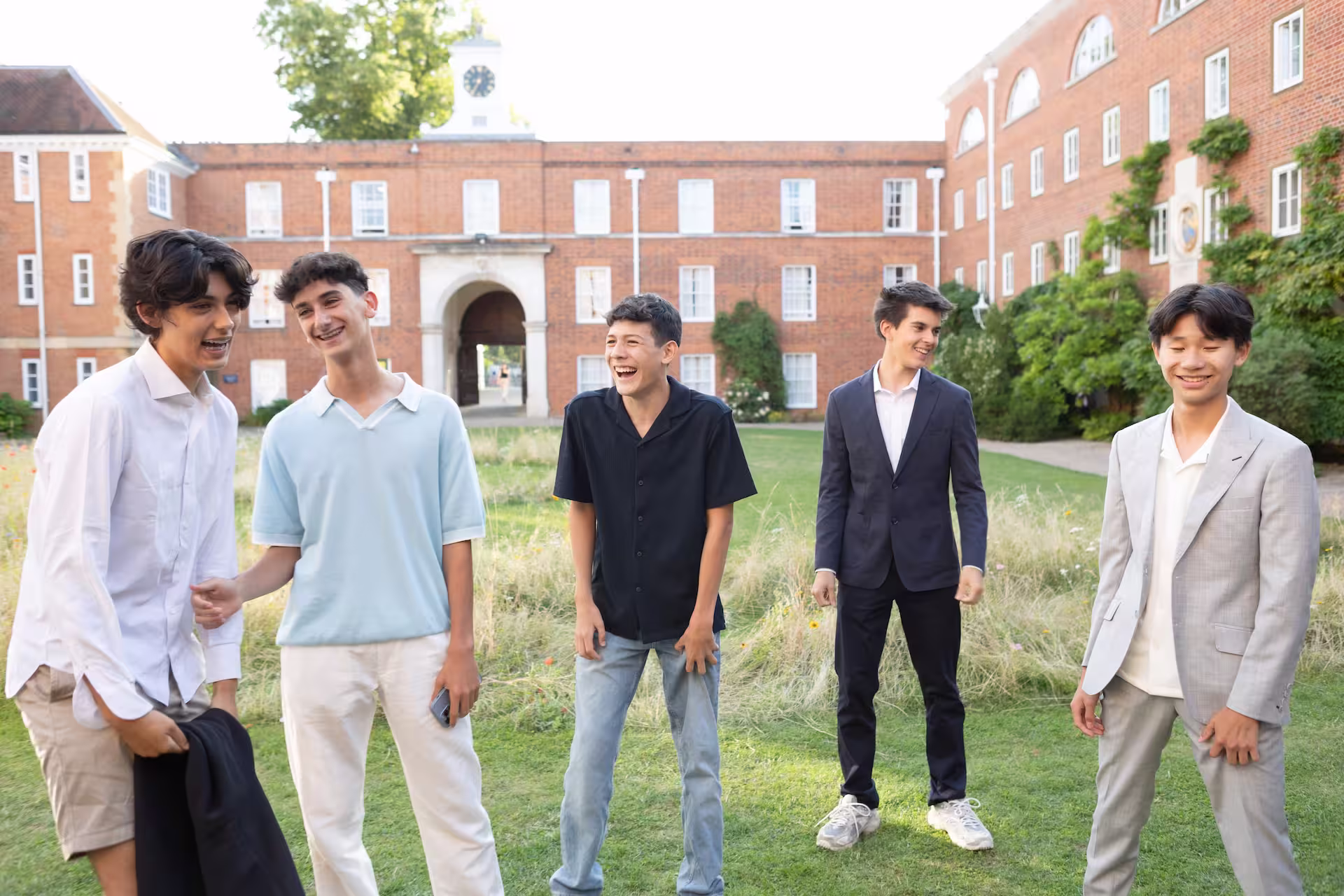 students at college