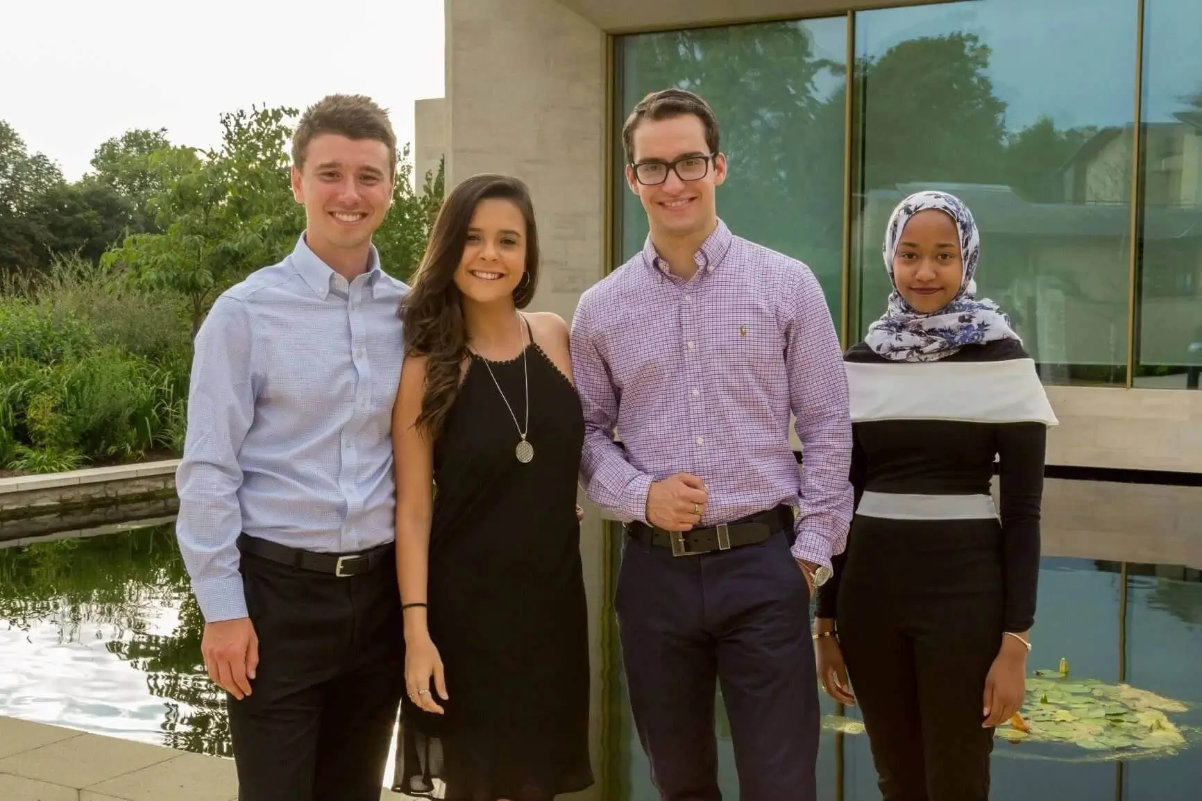 Four students posing for a picture