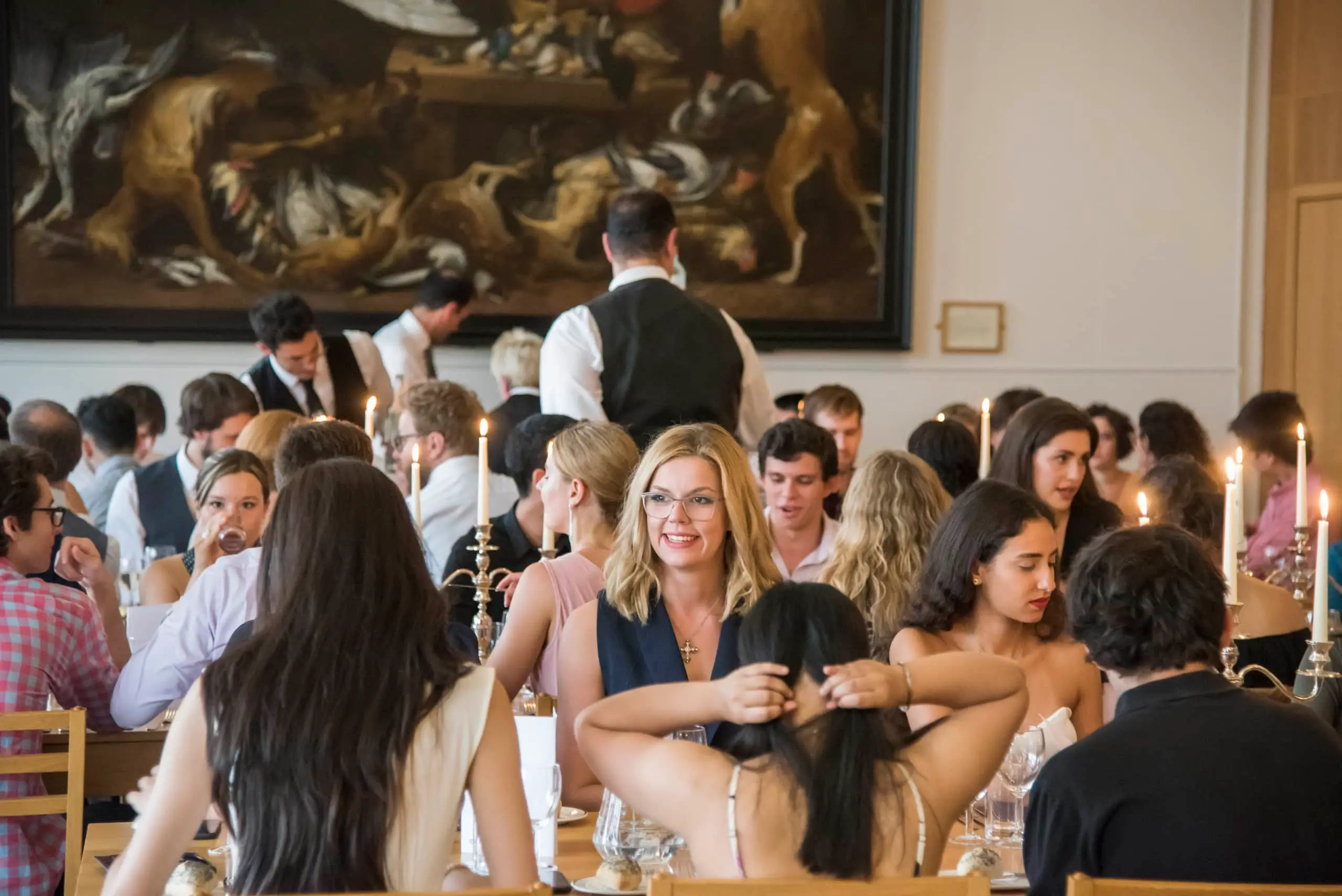 group of students networking