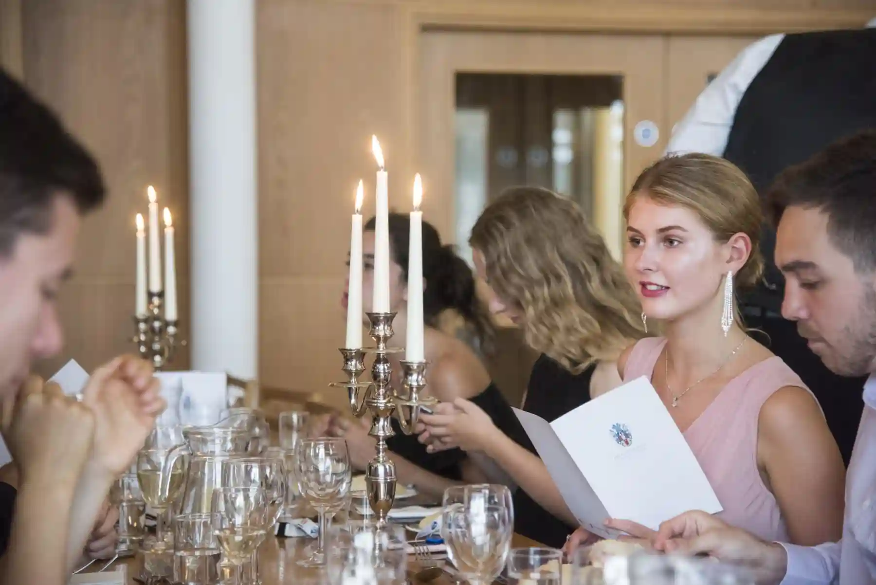 Students at the dinner