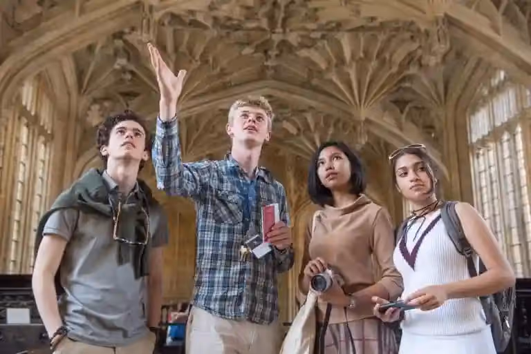 People inside the building at Oxford
