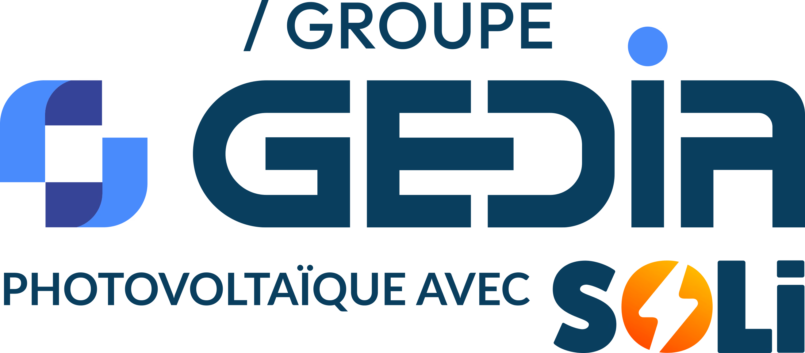 Logo Groupe Gedia Photovoltaïque avec Soli