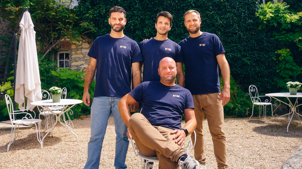Photo des quatre fondateurs de Soli