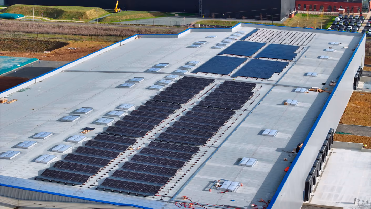 Installation photovoltaïque de 500kWc réalisée par Soli à Dreux
