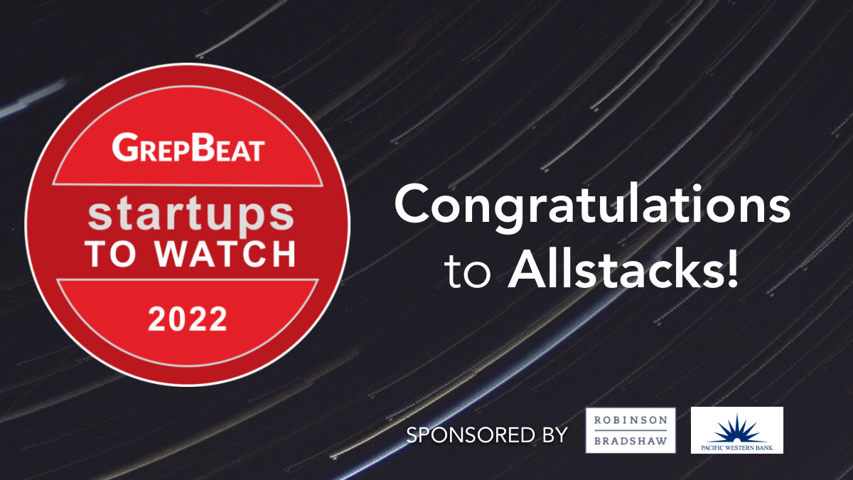 Allstacks Selected as a “Startup to Watch” by GrepBeat