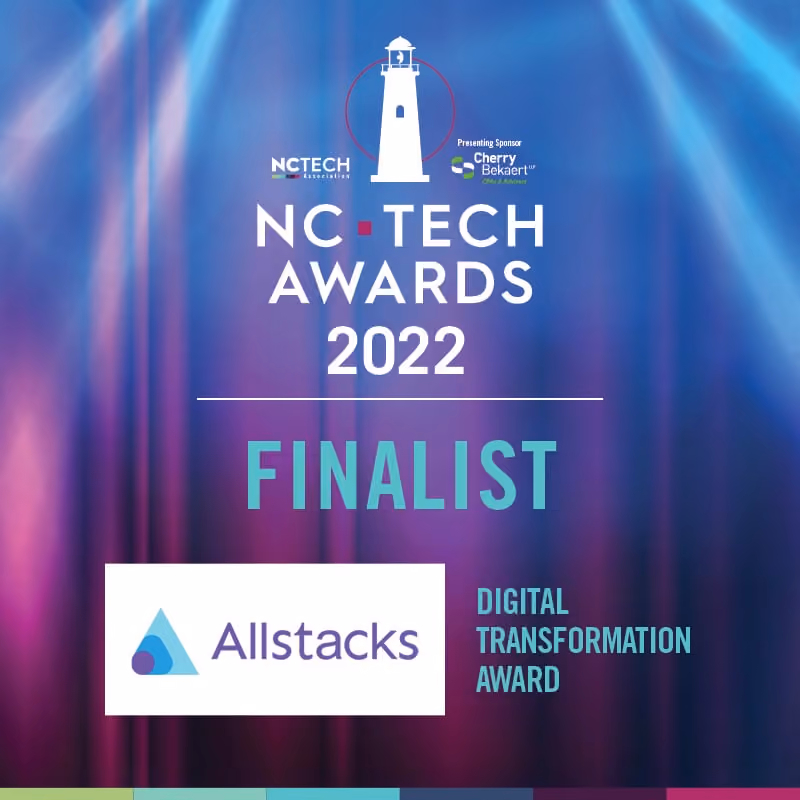 Allstacks Selected as Finalist for 2022 NC Tech Awards