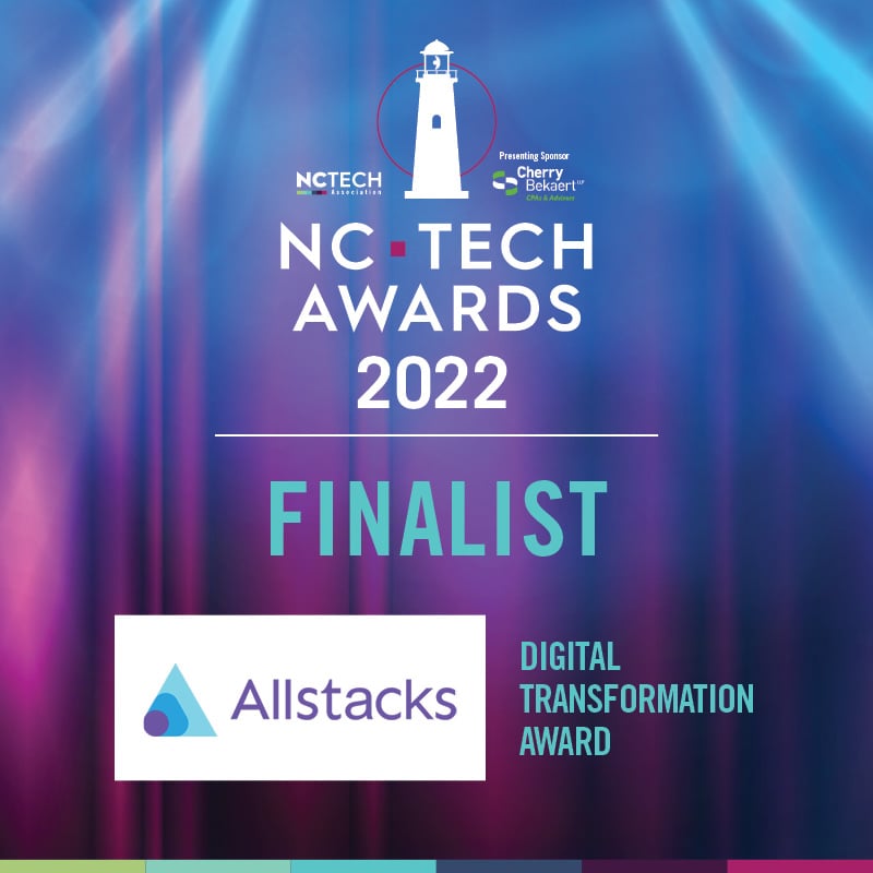 Allstacks Selected as Finalist for 2022 NC Tech Awards