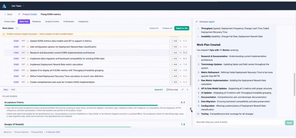 Allstacks Launches Product Studio: A Context-Aware Workspace for AI Spec Development