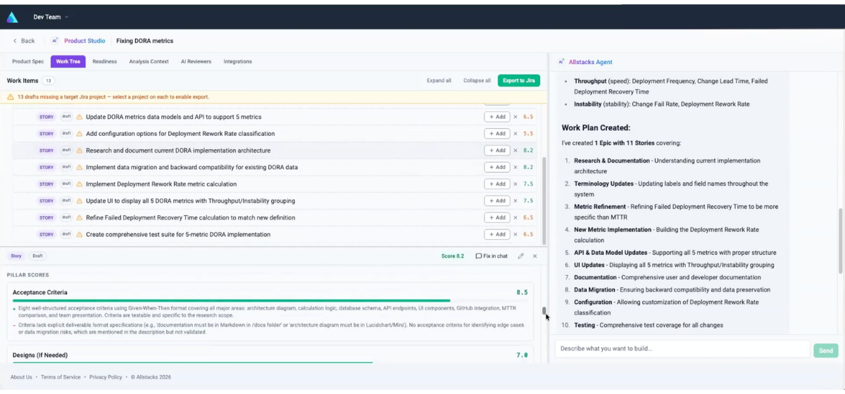 Allstacks Launches Product Studio: A Context-Aware Workspace for AI Spec Development