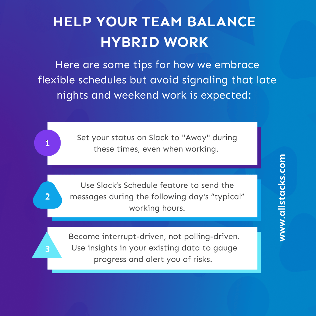 tips to balance hybrid work
