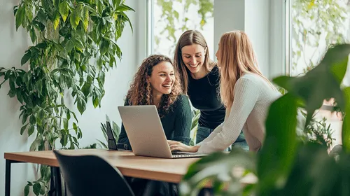 Strata team at work in office