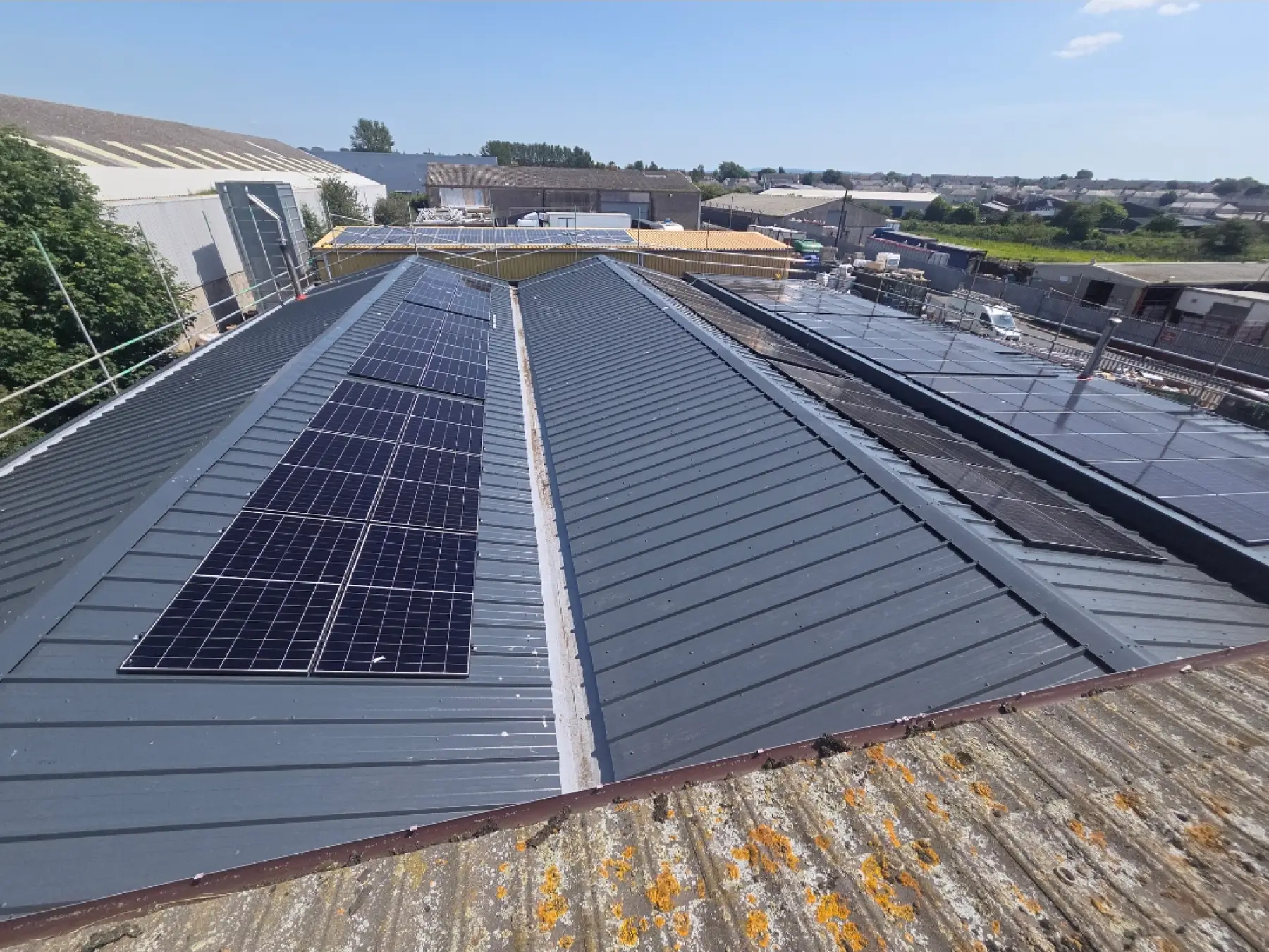 New roof following asbestos cement removal at Gibson and Goold in Ayr