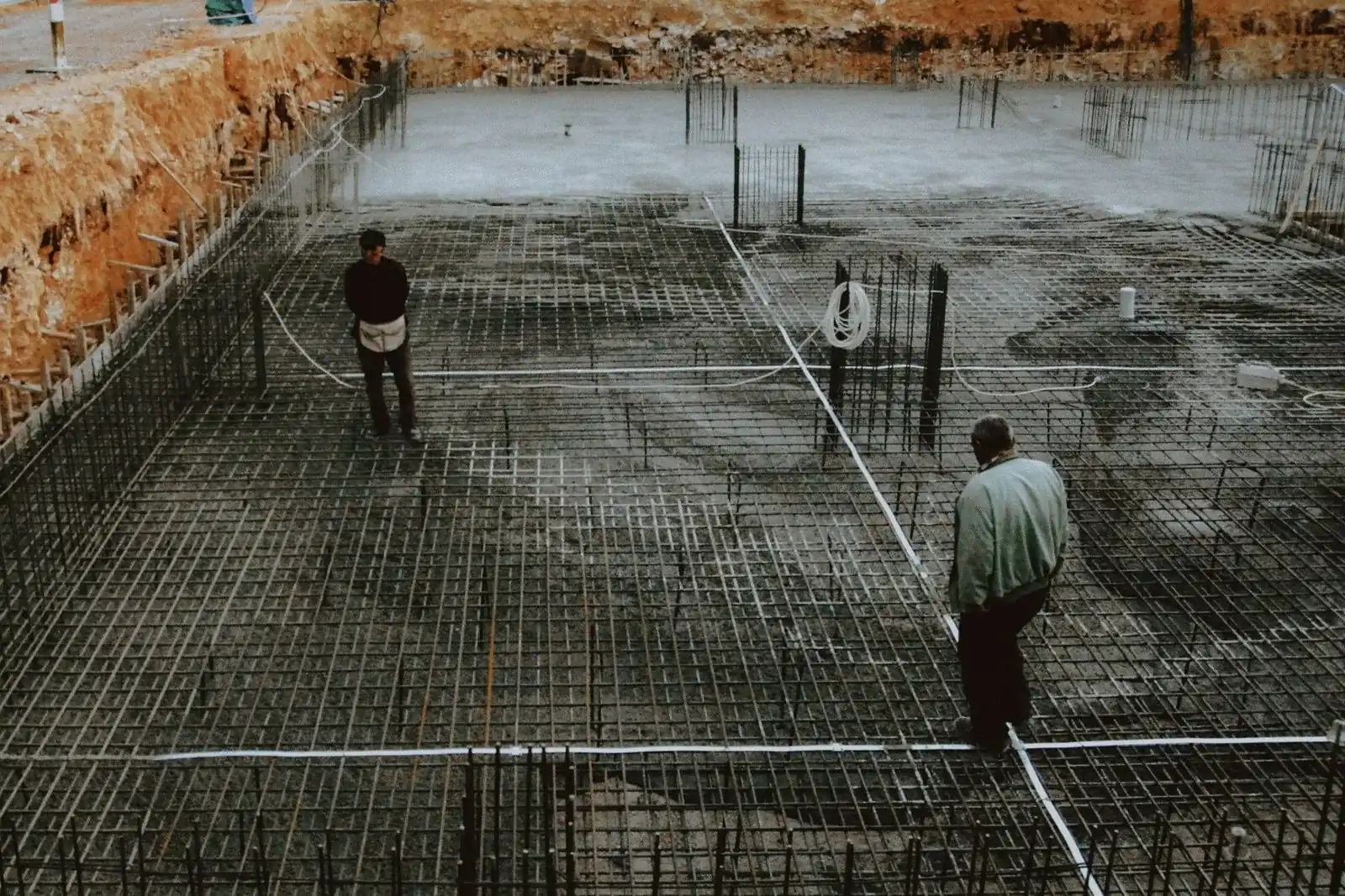 Temeljna ploča za montažnu kuću - armatura i beton