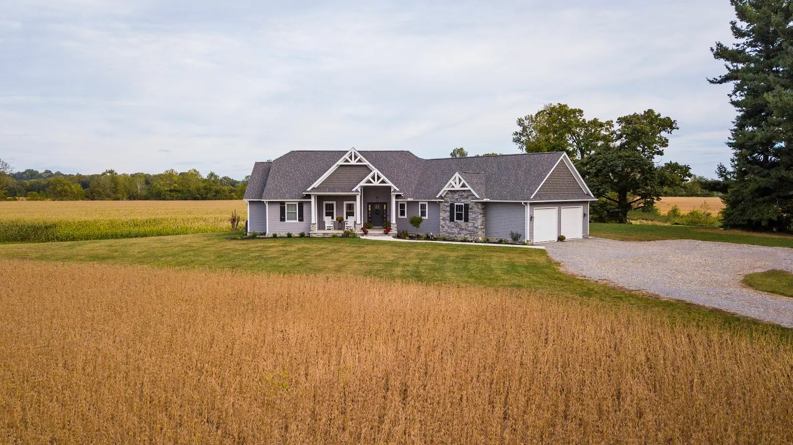 new home with yard