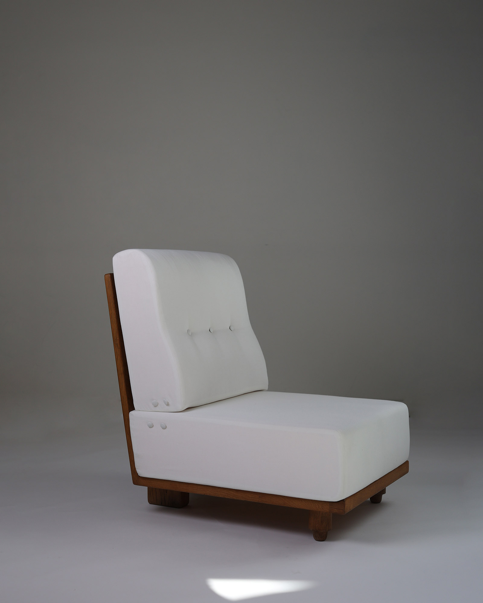Elmyre 1-seater modular armless chair - Three-quarter view