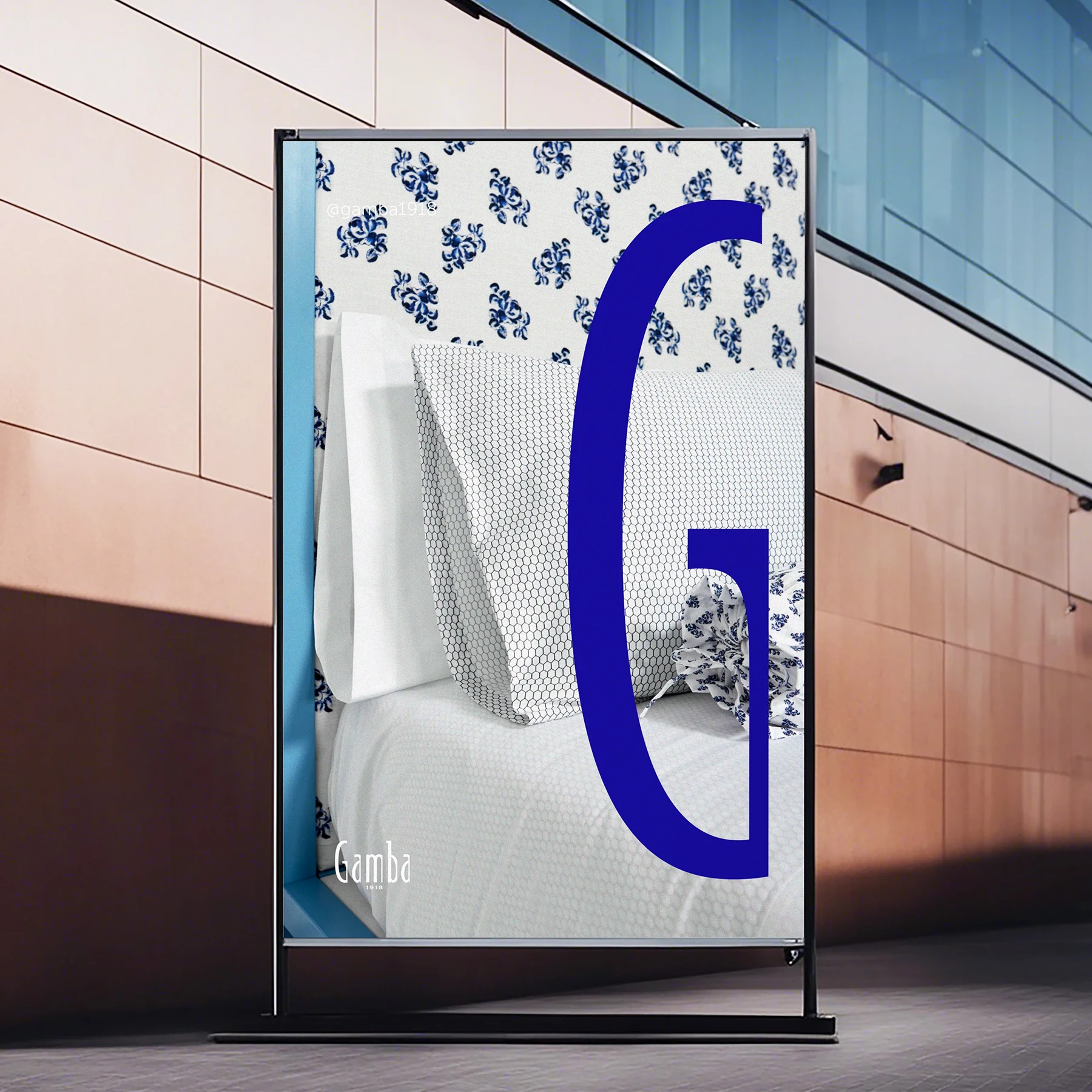 Gamba's physical advertisement on the street