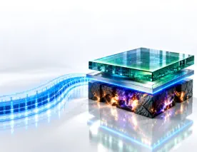 Conceptual 3D visual of a calm green surface masking volatile ransomware exposure underneath, isolated by a titanium containment plane to show why payment is not recovery.