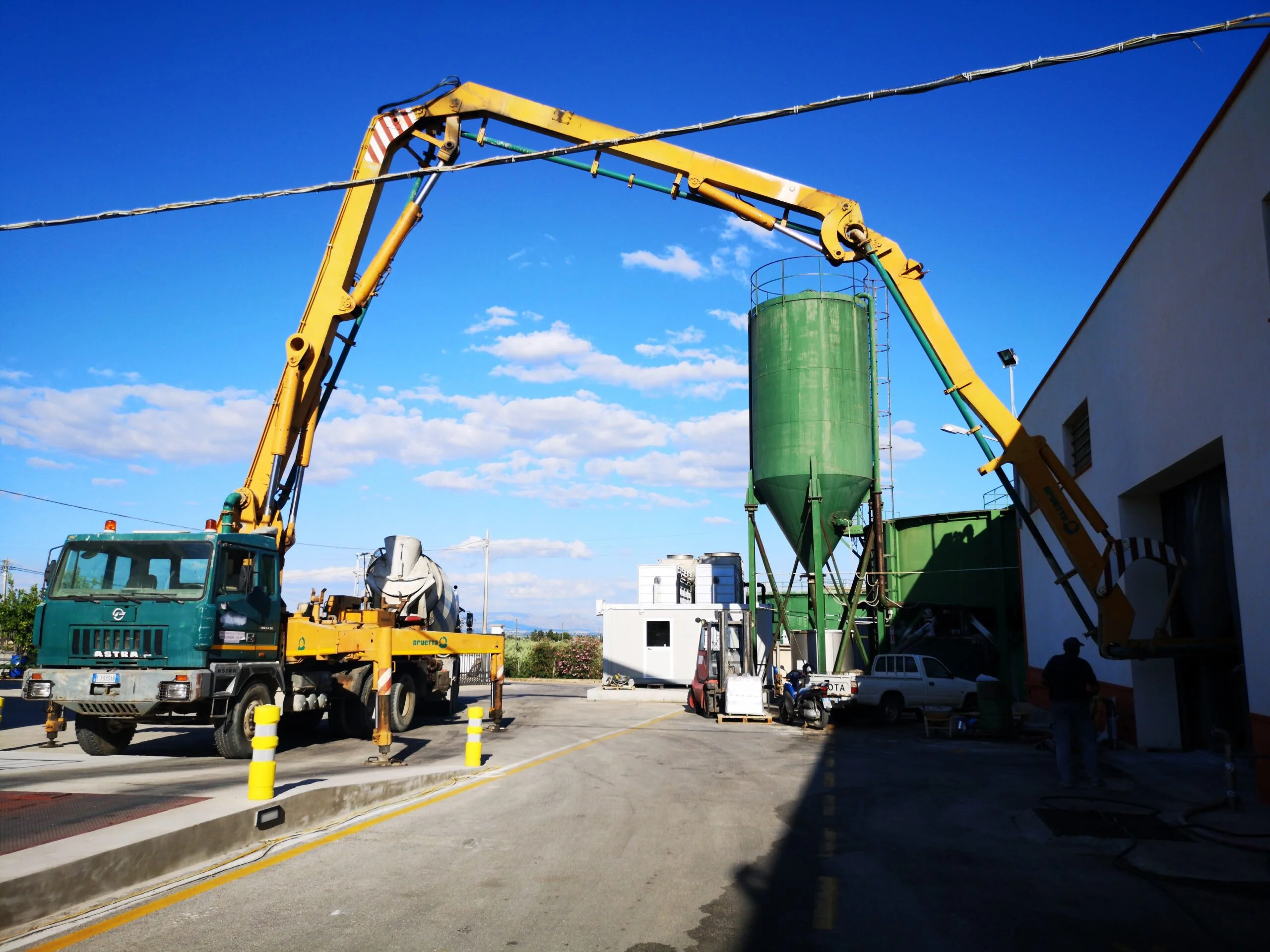 Impianto di betonaggio LSG con silo e pompa per il calcestruzzo