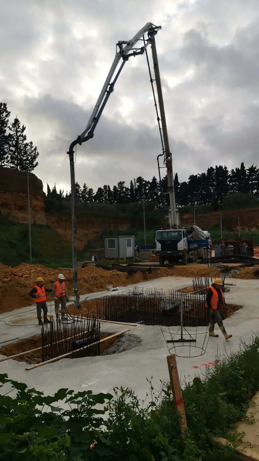 Getto di calcestruzzo preconfezionato per pavimentazione