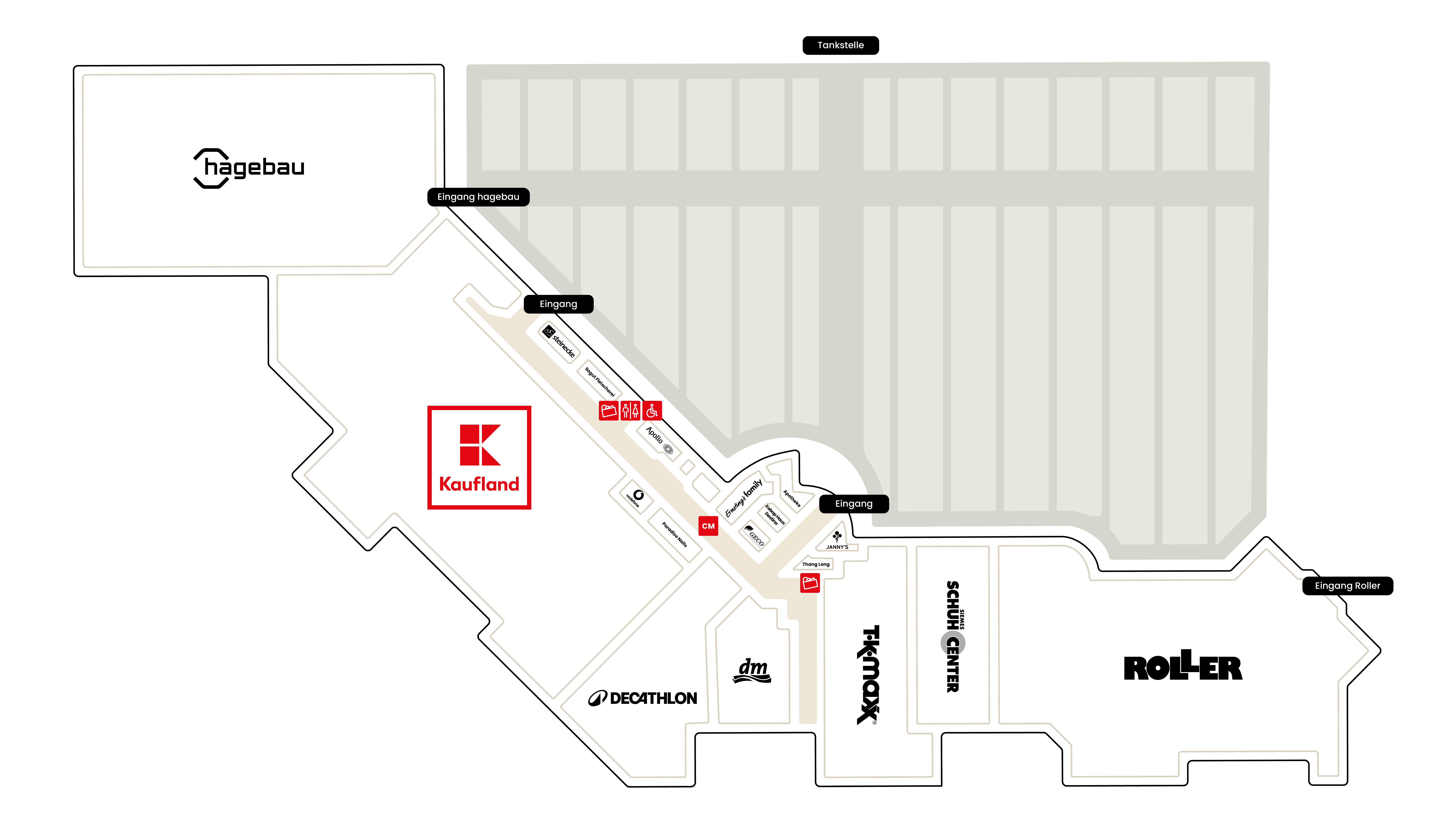 Centerplan Erdgeschoss Beetzsee Center Brandenburg
