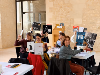 Animation d’1 journée de formation auprès du réseau de lecture publique de la bibliothèque départementale de Charente Maritime et le centre ressource illettrisme CORAPLIS CRIA NA