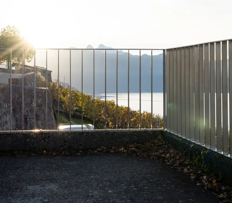 Balcon métallique et coursive en acier