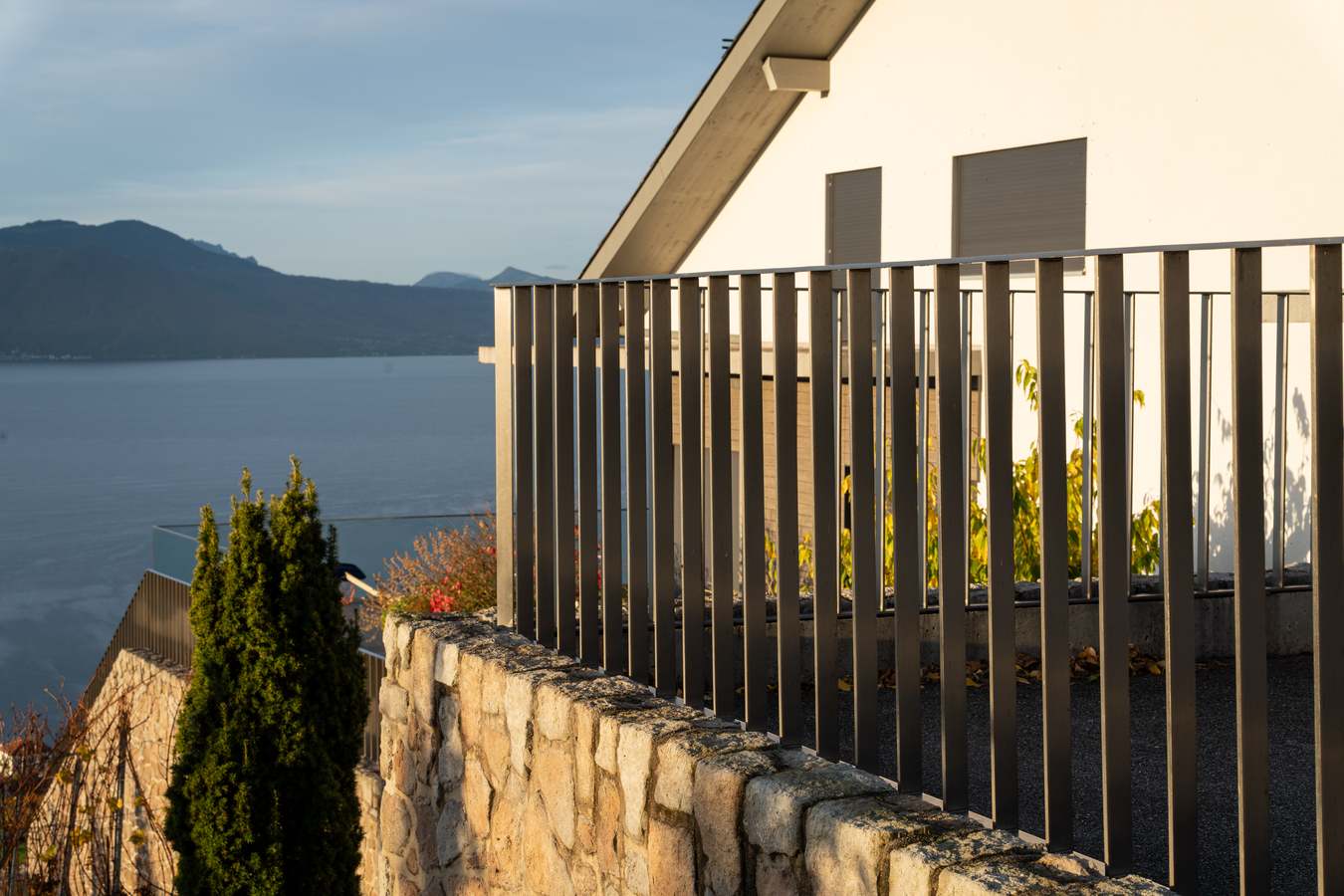 Balcon métallique et coursive