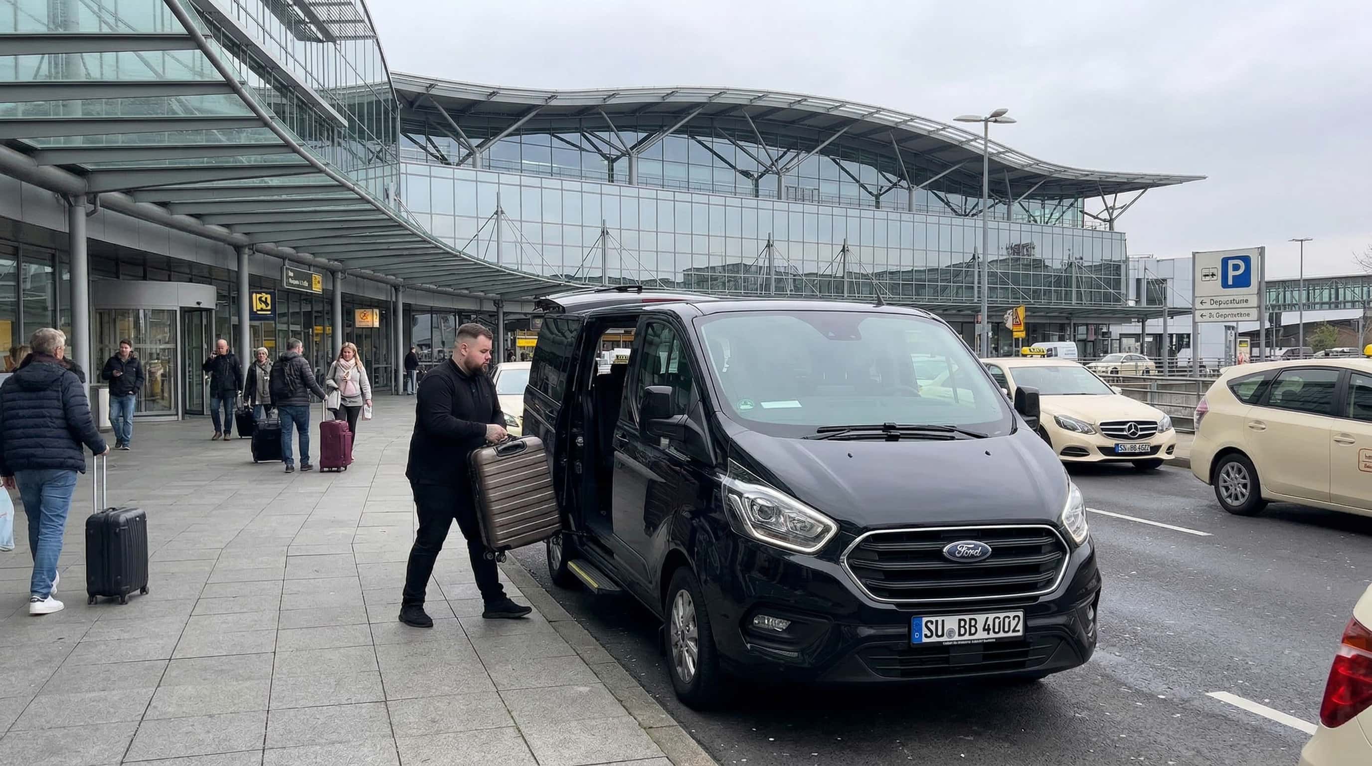 Flughafentransfer von Fahrdienst Bergen ab dem Rhein-Sieg-Kreis zum Flughafen Köln/Bonn