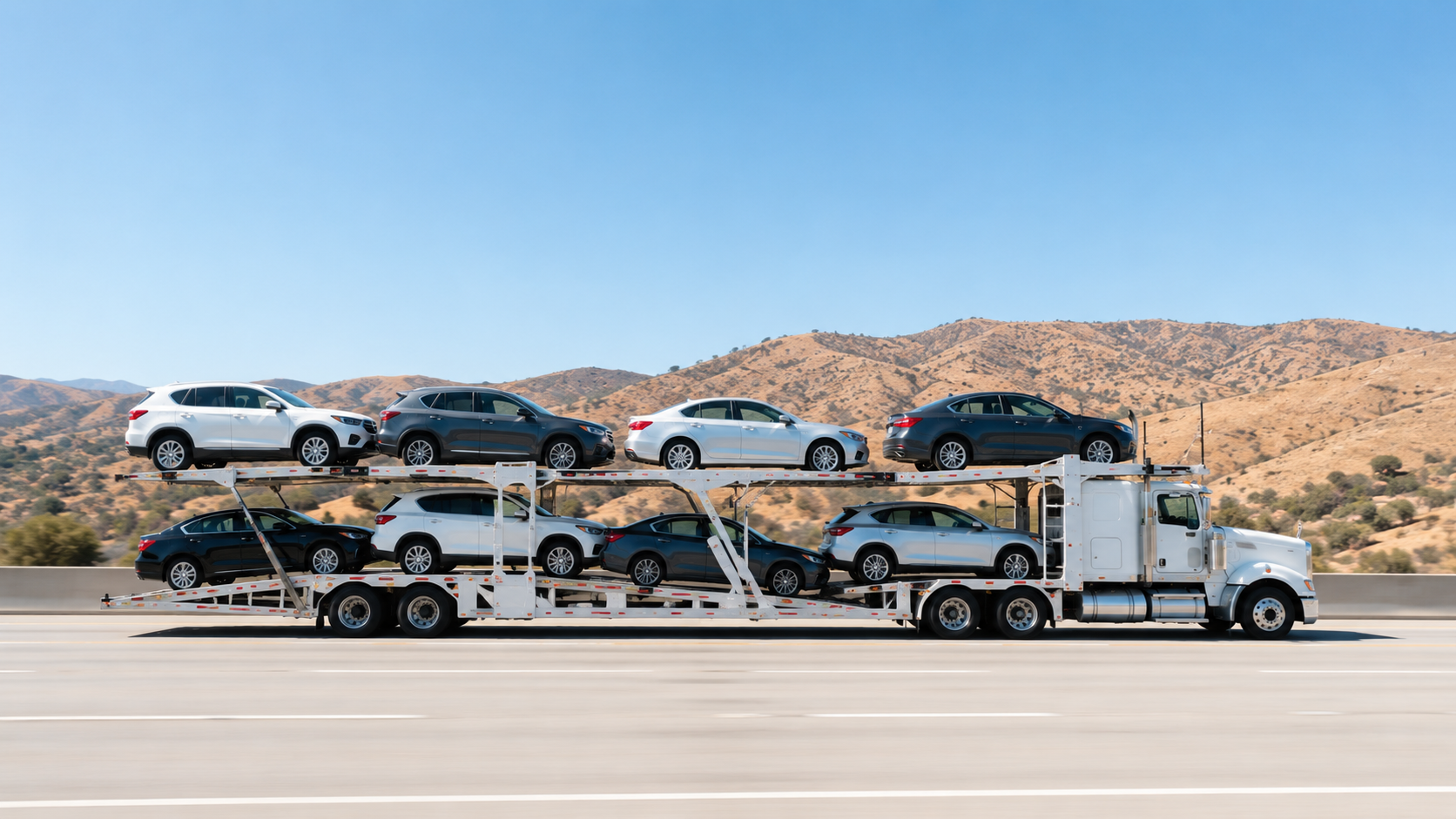 [background image] image of logistics hub (for a trucking company)