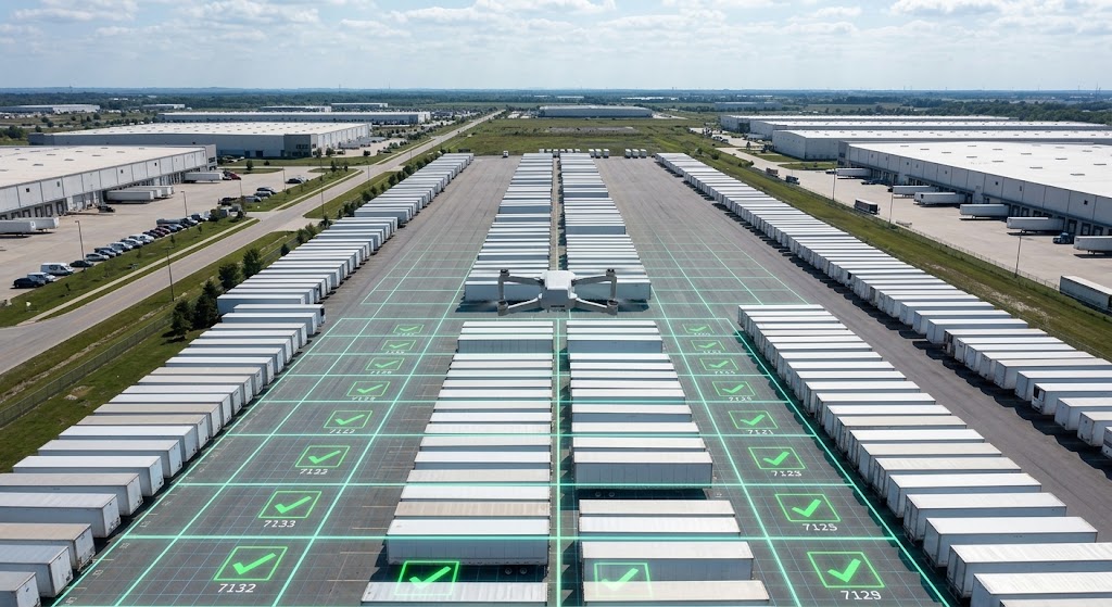[background image] image of logistics hub (for a trucking company)